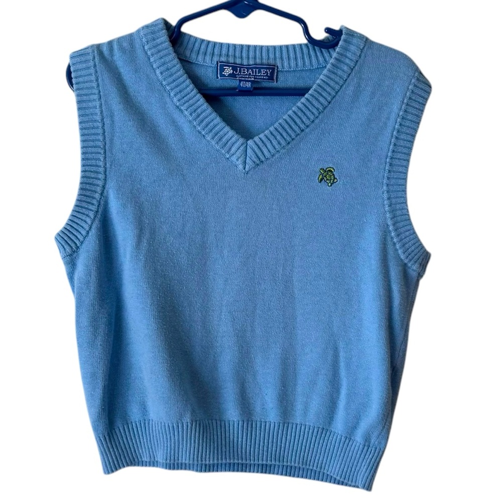 J. Bailey LT Blue Sweater Vest Size 4T/4R